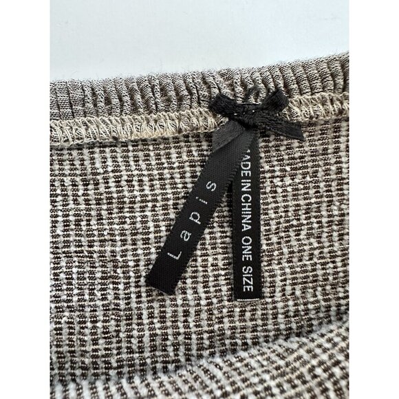 Lapis Floral Print Strapless Smocked‎ Tiered Dress / Peasant Maxi Skirt OS Taupe - Picture 6 of 10